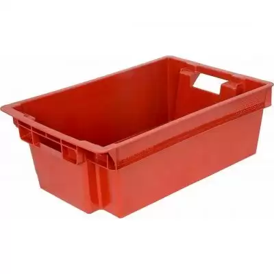 Пластиковый ящик 200х400х600 (Арт.206), без крышки (Красный)